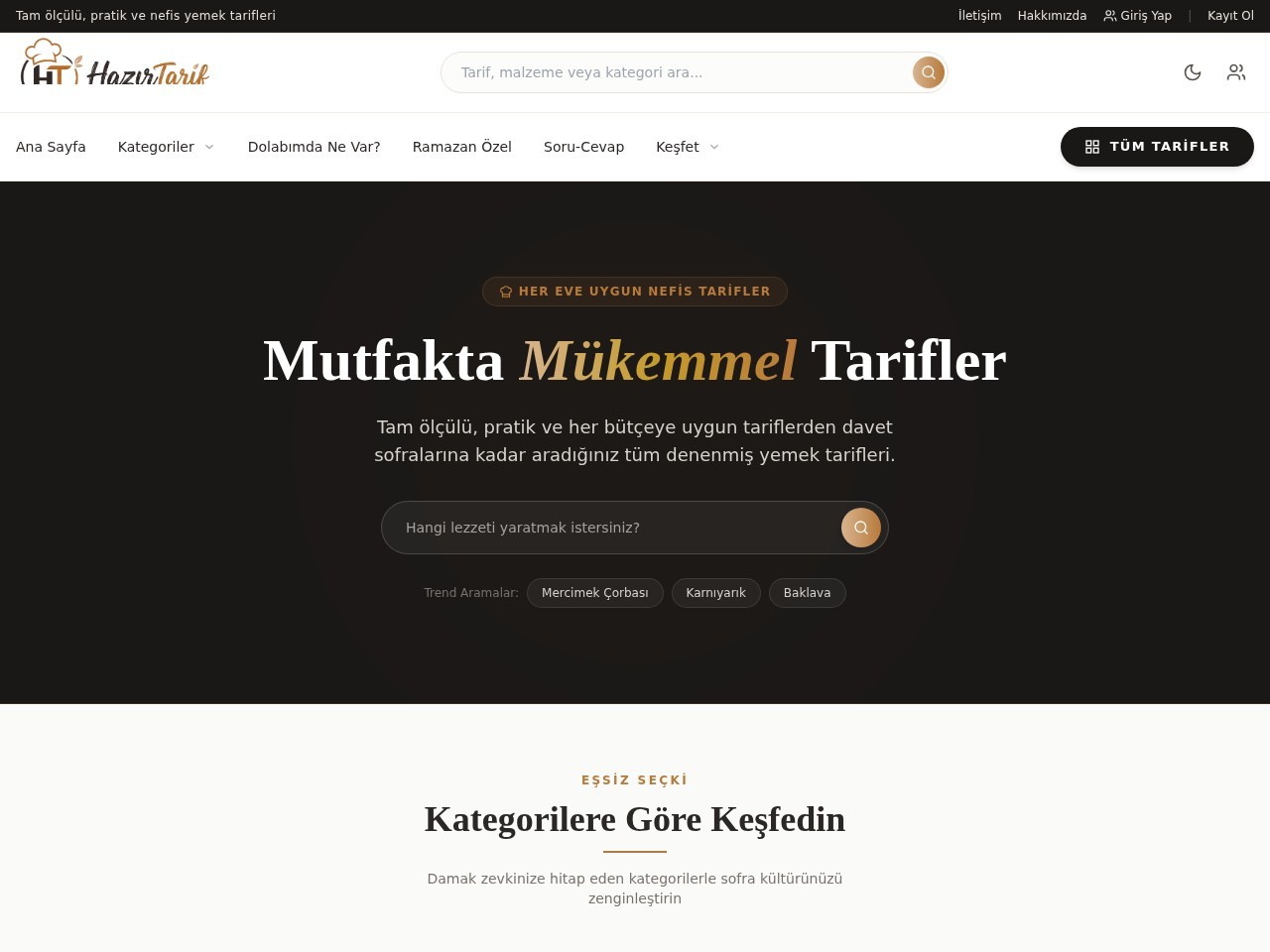 Hazır Tarif